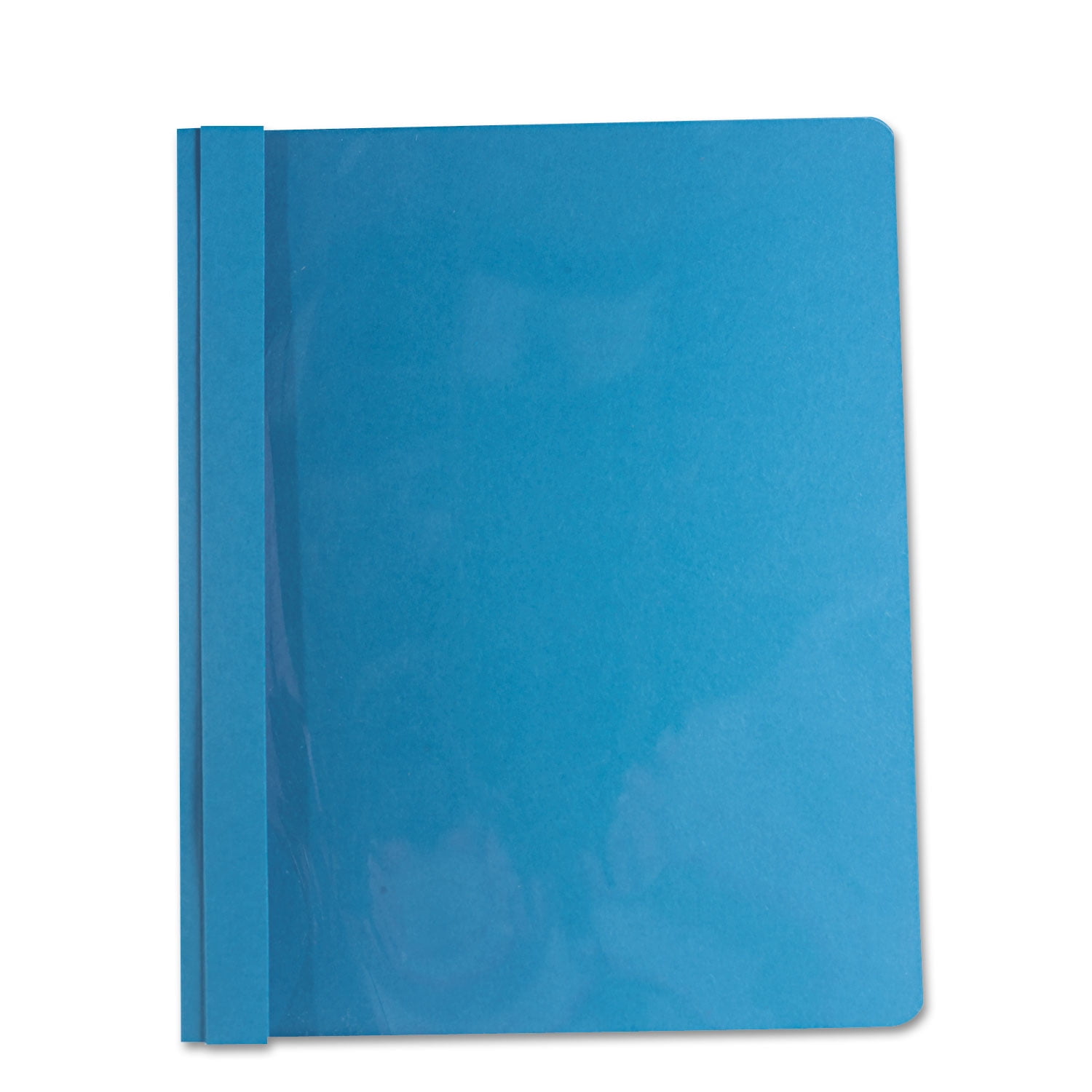 Universal Report Cover Tang Clip Letter 1/2" Capacity Clear/Blue 25/Box