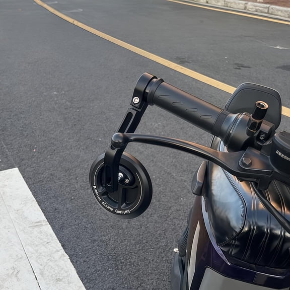 Universal Retro Aluminum Alloy Motorcycle Rearview Mirrors - Round Handlebar Mount Mirrors for Modified Motorcycles, Durable Handlebar Reflector Accessories