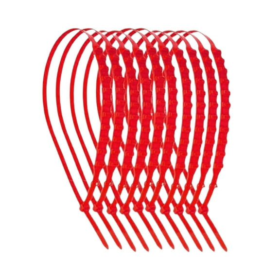 Universal Reusable Nylon Tire Chains Winter Emergency Antiskid Traction Shockproof Adjustable Zip Tie Function For Ice Mud Terrain 10PCS