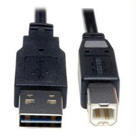 Universal Reversible Usb 2.0 Hi-speed Cable - reversible A To B M-m 10-ft.