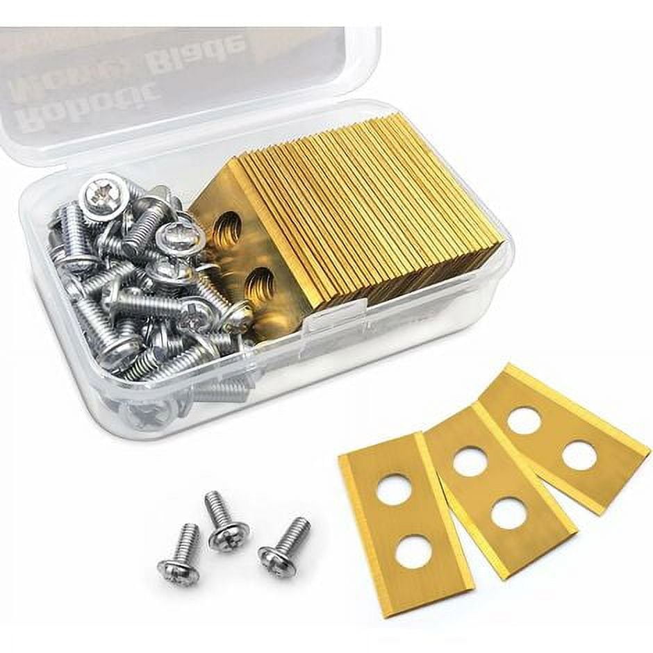 Universal Robot Lawn Mower Blades, Titanium Replacement for Landroid