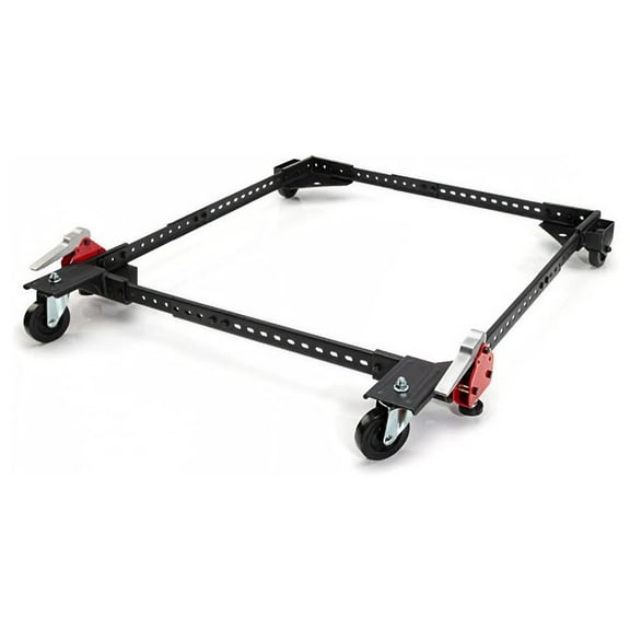 Universal Rolling Base for Large Power Tools and Machinery, Durable Steel Construction, Adjusts from 12 inches to 33 inches, Foot Levers Lock for Stability, 400 lb. Capacity