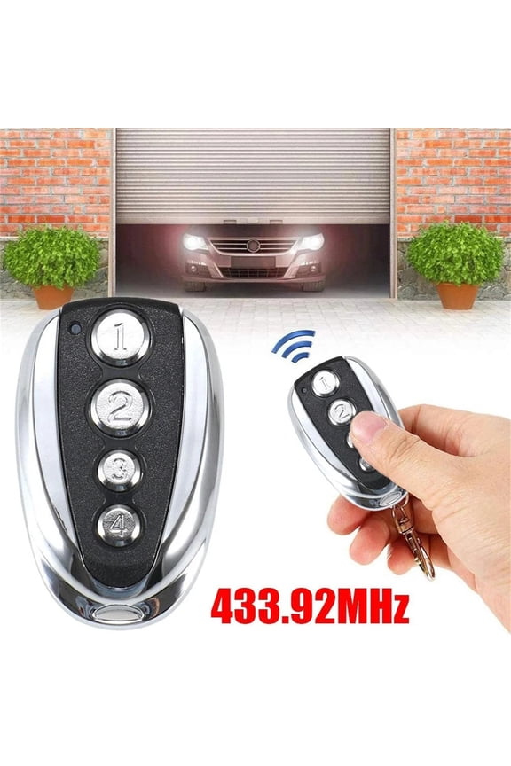 Universal Rolling Code Remote Control Keychain For Garage Door & Rolling Shutter, With 4-Button Configuration And Compact Keychain Design For Easy Daily Carry, Suitable For Home