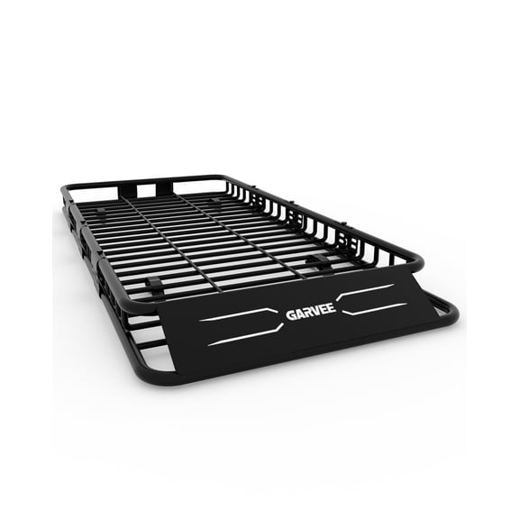 Universal Roof Rack Carrier Basket, Heavy Duty Car Cargo Rack with Expandable Extension, 200 lbs Capacity Rooftop Cargo Carrier with Extension for Travel, Camping, Fits Most Vehicles with Crossbars
