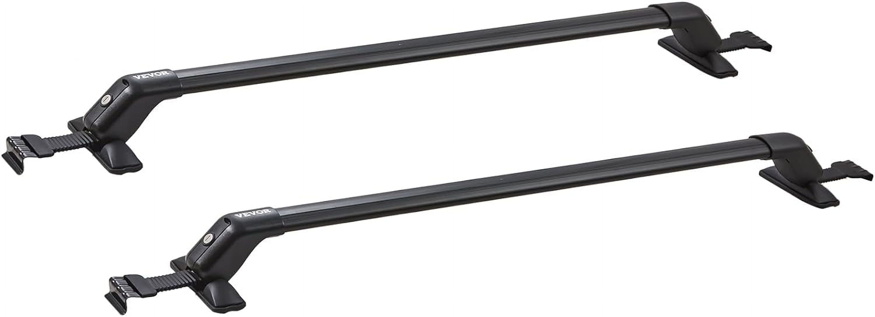 Universal Roof Rack Cross Bars, 41.3" Aluminum Roof Rack with 155 lbs Load Capacity, Adjustable Roof Crossbars with Locks, fit Cars Without Side Rail, for SUVs, Sedans, and Vans