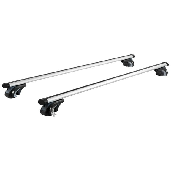 Universal 54" Aluminum Roof Rack Cross Bars for SUVs, Sedans, Vans - Fits Raised Side Rails, 200lbs Capacity, Adjustable & Lockable