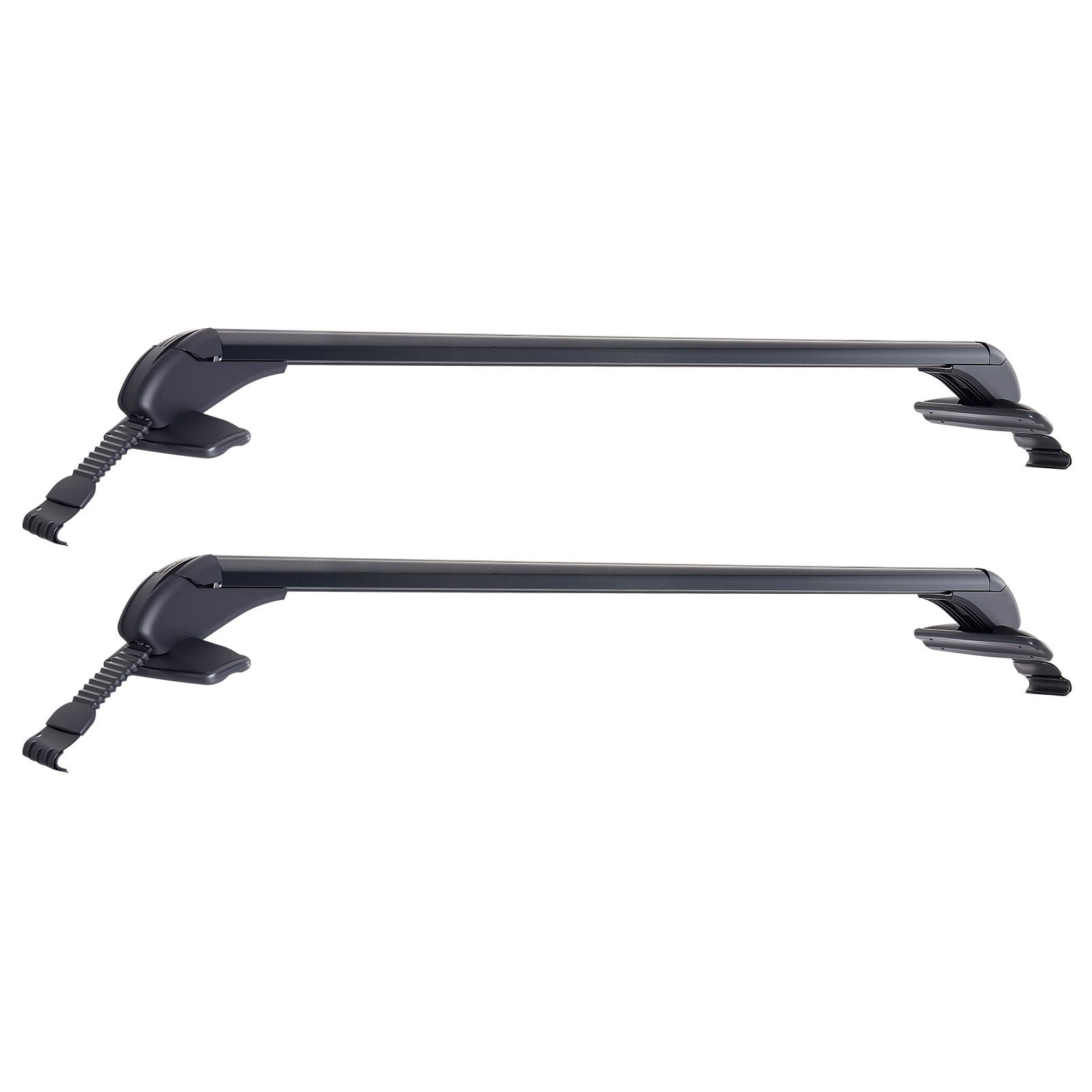Universal Roof Rack Cross Bars for Cars with Naked Roofs,165 lb Capacity Lockable Aluminum Crossbar for Rooftop Cargo,Canoe,and Luggage
