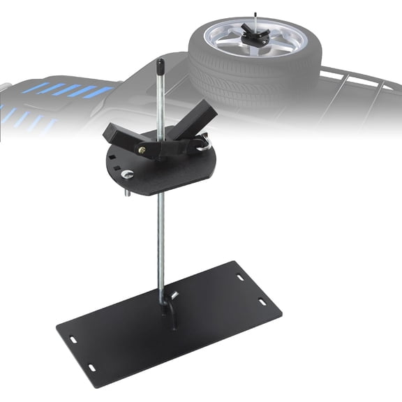 Universal Roof Rack Tire Carrier for 35in Spare Tires | Heavy Duty Carbon Steel Adjustable Mount Bracket with Anti-Theft Lock | Fits SUV/Truck/Cars (Max 35" Diameter)