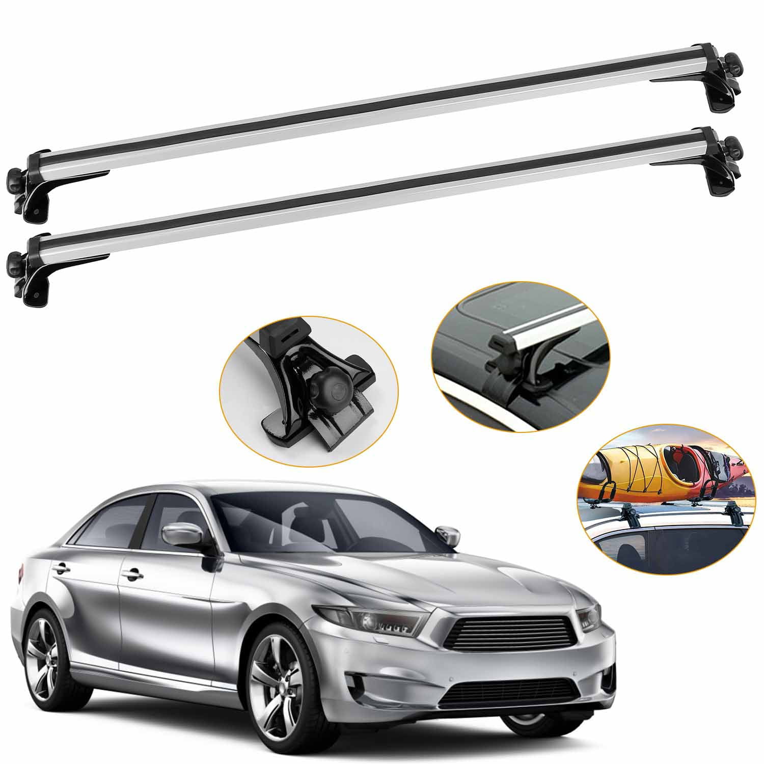Universal Roof Rack, iMountek Car Crossbars Aluminum Cargo Carrier