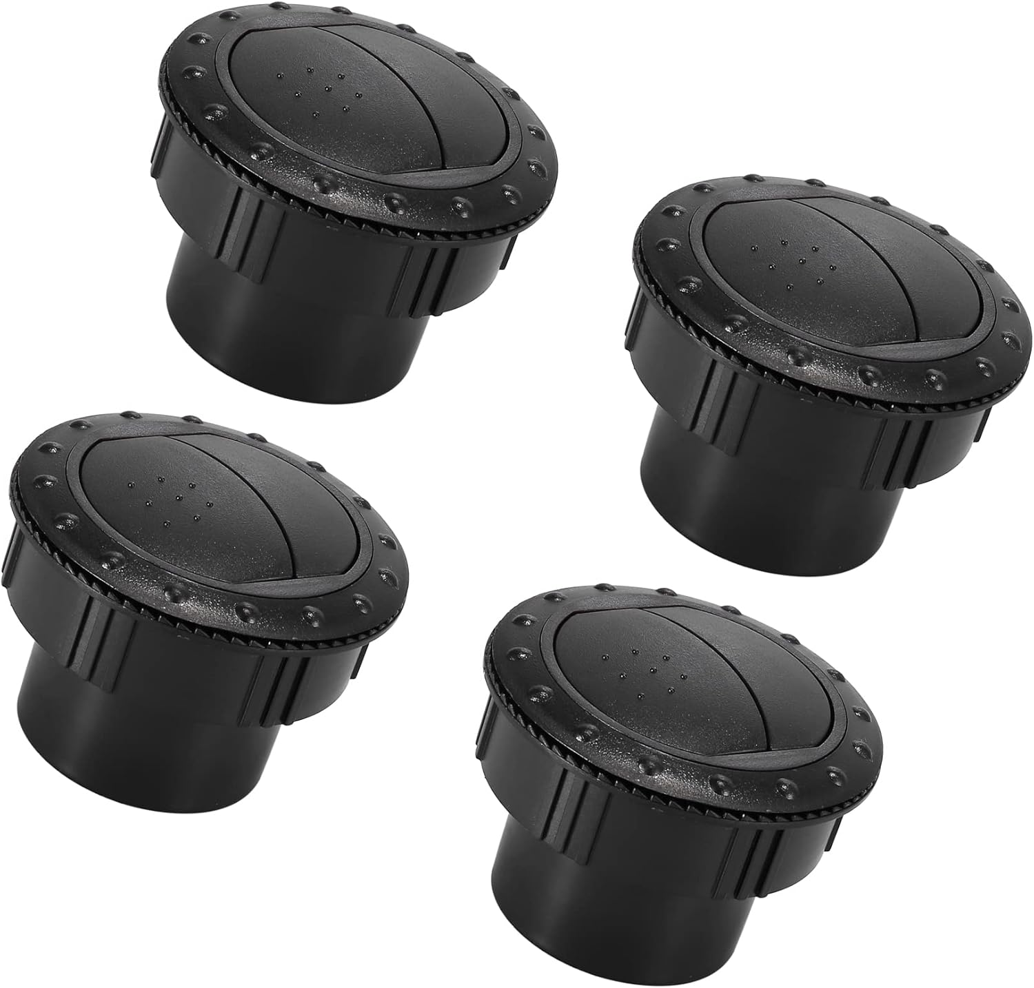 Black 75mm (3 Inch) Bilge Blower Exhaust Outlet Vent - Dual Tail Design For Boats, Caravans, Yachts
