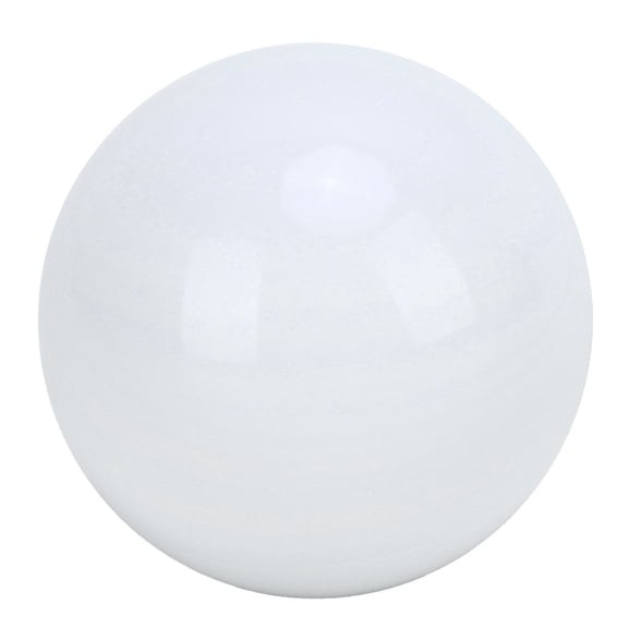 Universal Round Acrylic Shift Lever Head 54mm Gear Shifter Knob with 3 Adapters Fits MT Cars White 2.1 in