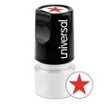 thumbnail image 1 of Universal Round Message Stamp, STAR, Pre-Inked/Re-Inkable, Red, Each, 1 of 3