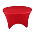 thumbnail image 1 of Round Tablecloth With Four Corner Elastic Bands For Secure Universal Fit On Large Circular Tables, 1 of 4