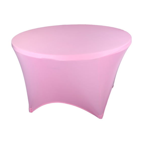 Universal Round Tablecloth with Secure Elastic Band Corners for Large Circular Tables