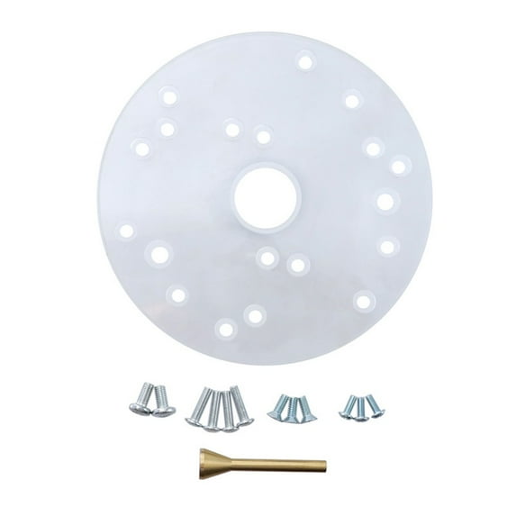 Universal Router Table Base Plate Router Acrylic Base Plate with Centering Pin Screws for 6.5inch Acrylic Universal Router