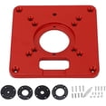 thumbnail image 1 of Universal Router Table Insert Plate, Aluminium Router Table Insert Plate Table Benches Router Plate Wood Tools Routers Bench Trimming, 1 of 9