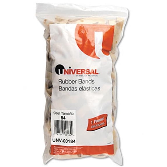 Universal Rubber Bands- Size 84- 3-1/2 x 1/2- 210 Bands/1lb Pack