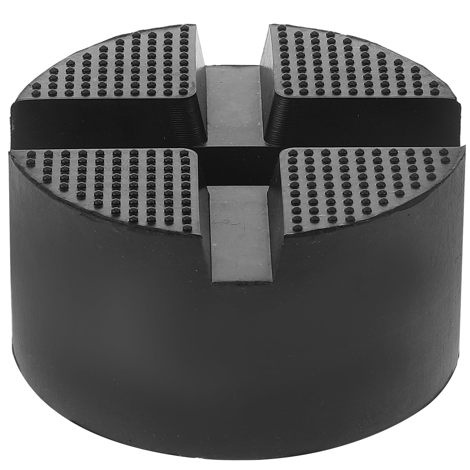 Universal Rubber Jack Pad for Vehicle Lifting with Antislip Design and Precise Fit Black
