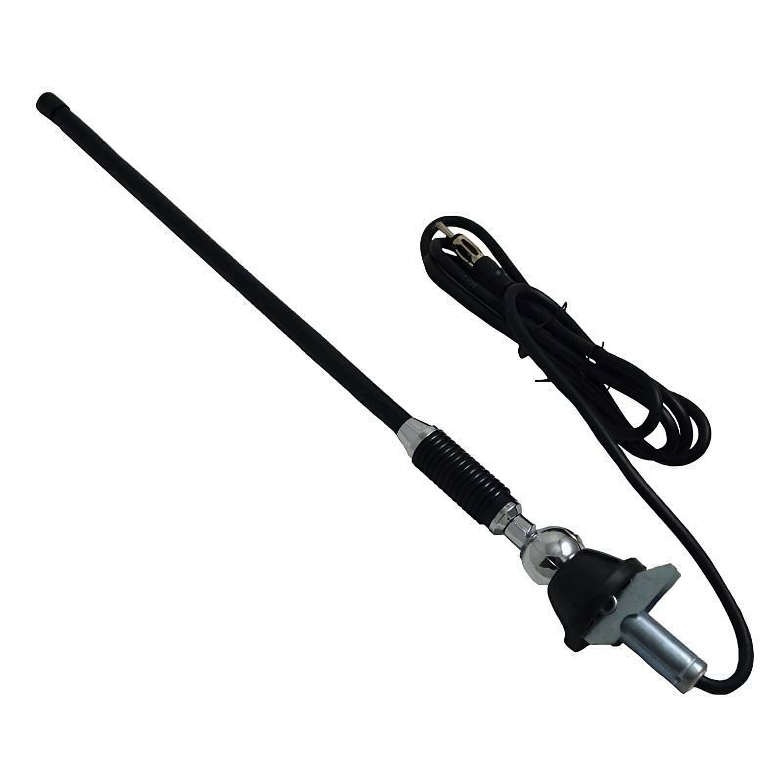 Universal Rubber Roof Mount Swivel Base Car Stereo AM/FM Antenna ...