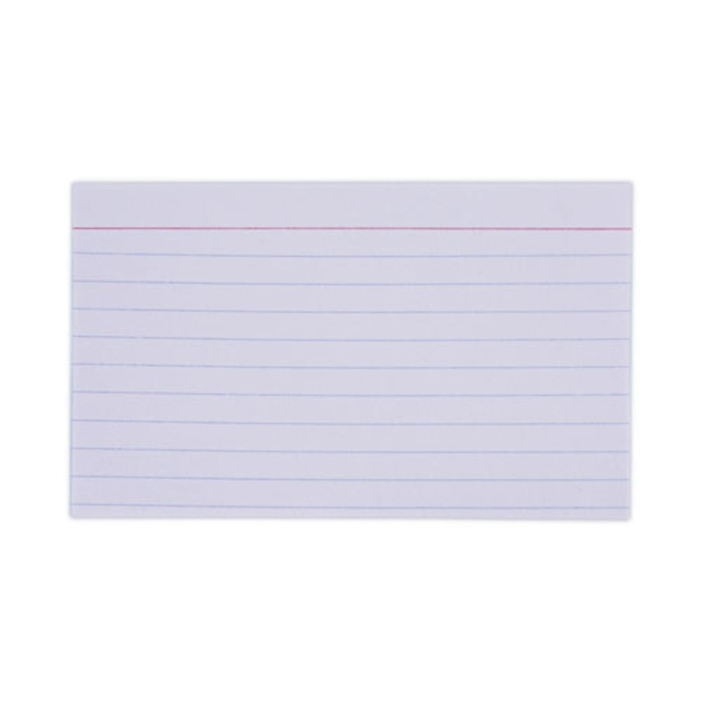 Universal - Index Card - 5 in x 8 in - White - Ruled (Pack of 500)
