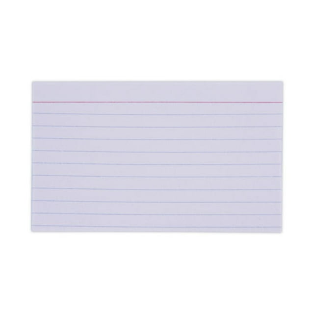 Universal Ruled Index Cards, 4 x 6, White, 500/Pack UNV47235