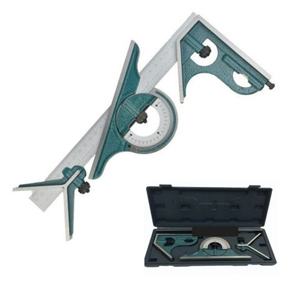 Universal Ruler Set Combination Square Protractor Esquadro Right Angle Combination Square Protractor
