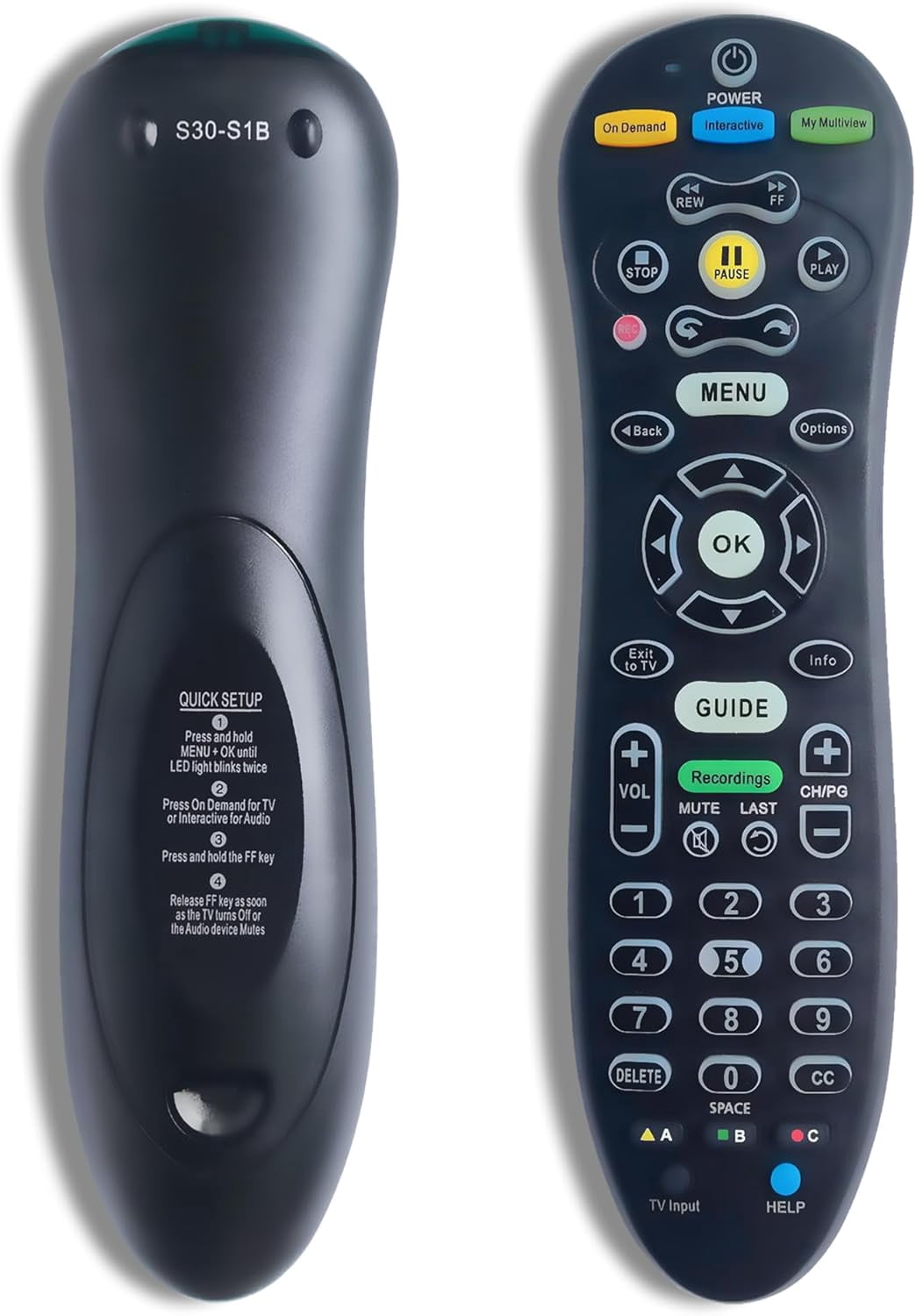 Xiepg, Universal Remote Control, ATS30 1Pack, Black - Walmart.com