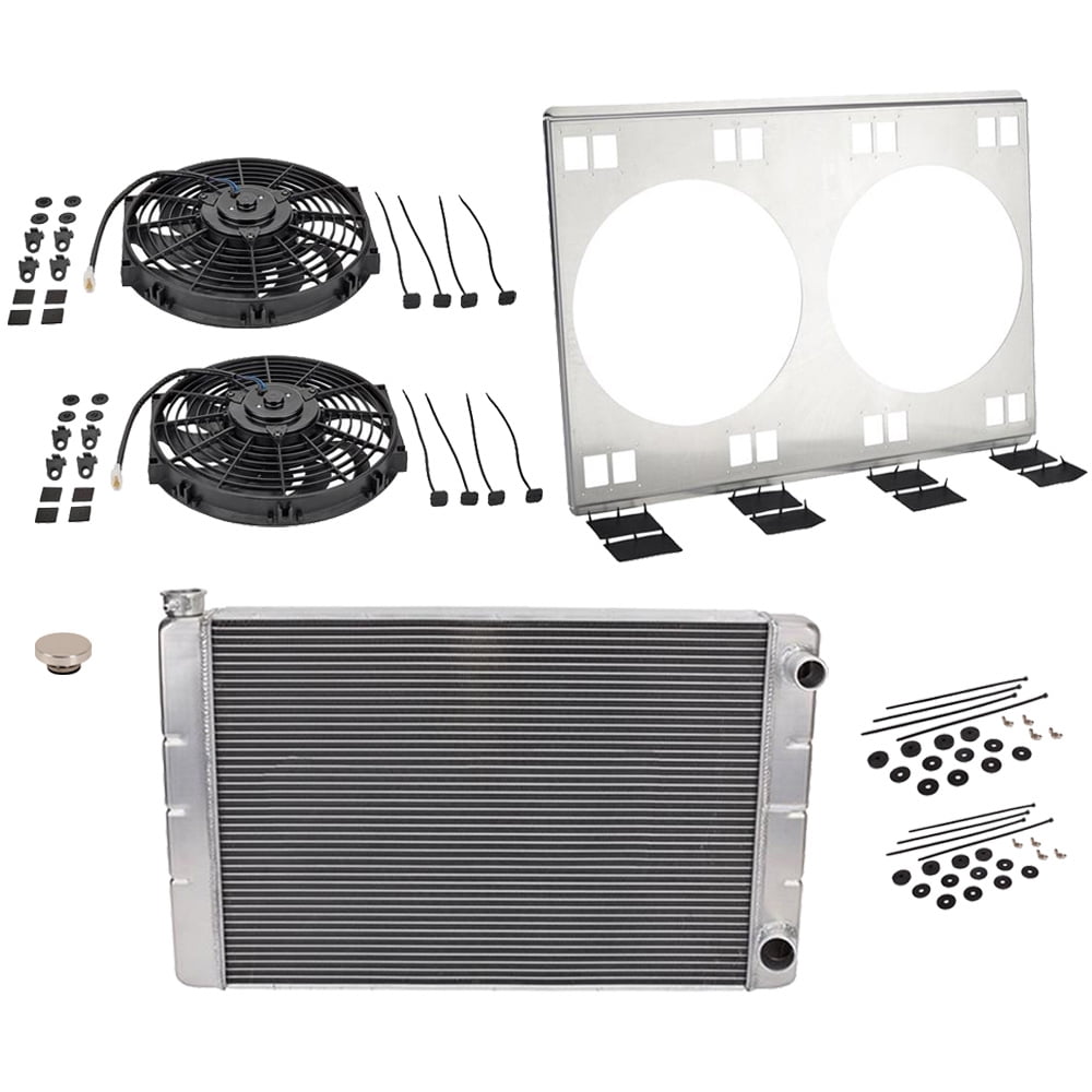 Speedway Motors Universal Small Block Chevy Double Pass Aluminum ...
