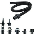 thumbnail image 1 of Universal SUP Pump Adapter Hose with 7 Nozzles - Fits Most Paddle Board & Inflatable Boat Pumps - 0.9" Inner Diameter Quick Connect Air Valve Kit - Heavy Duty Swivel Threaded Connector, 1 of 8