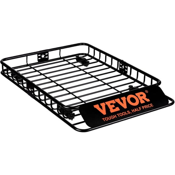 Universal SUV Roof Cack Basket, 51x36 Inch Waterproof Cargo Carrier with 15 Cubic Feet Storage Bag, 200 LBS Capacity for Truck and Vehicle Rooftop