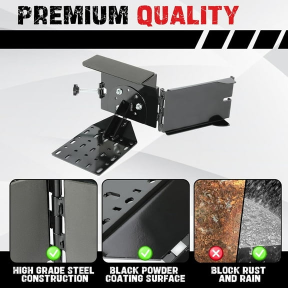 Universal Saw Press Chainsaw Bracket for ATV UTV Trailers W/Tubular Hanger Racks Fixed Tool Carrier Mounting Holder Kit