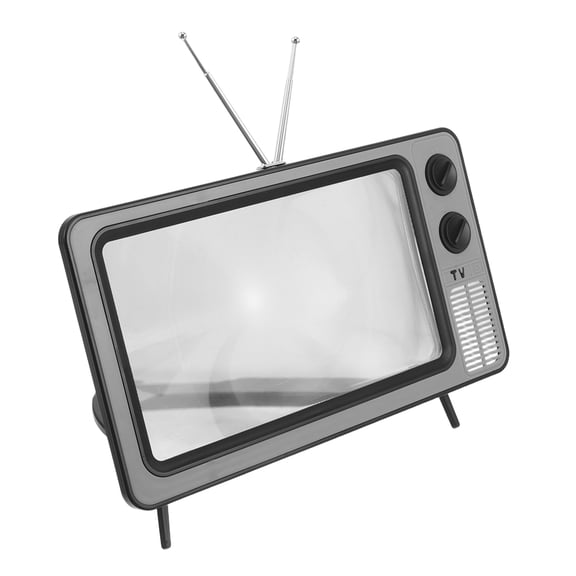 Universal Screen Amplifier for Cell Phones with Stylish Retro TV Decor