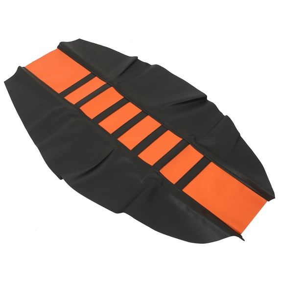 Universal Seat Pad Cover Anti Slip Seat Cushion for Bike Dirt Motorcycle Orange Black