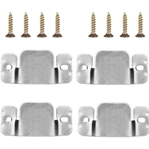 Universal Sectional Couch Bracket Sofa Interlocking Sofa Connector Bracket Couch Sectional Connectors with Screws Sectional Sofa Clips, 4 Pieces