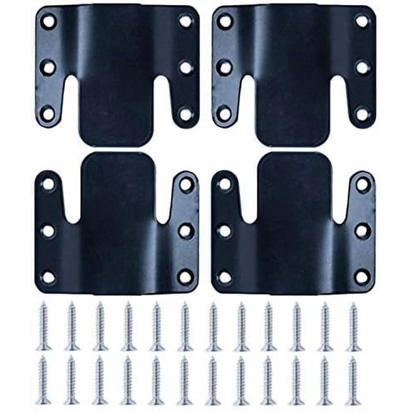 Universal Sectional Sofa Interlocking Sofa Connector Bracket with Hardware- 2 Sets, 4 Piece