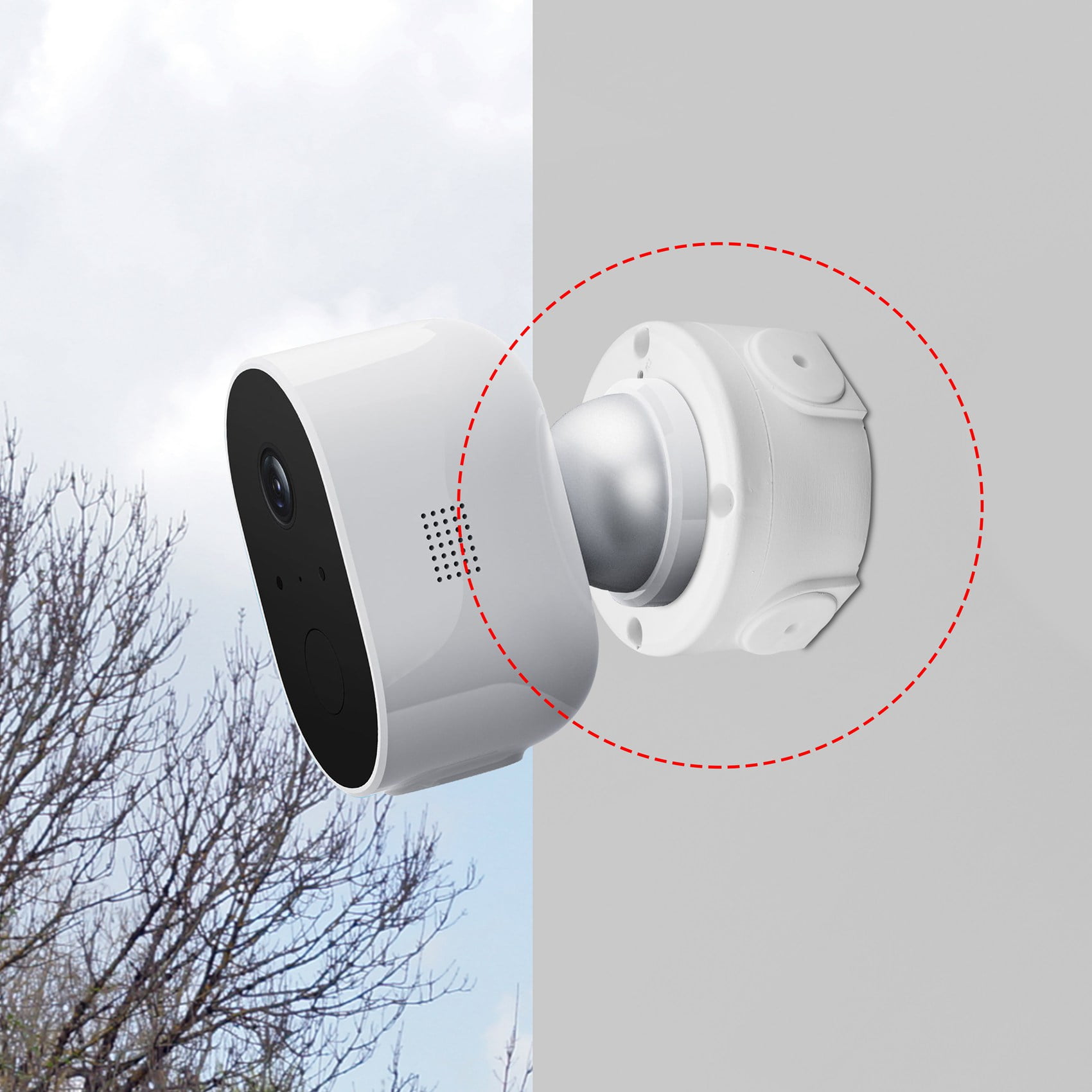 Universal Security Camera Junction Box Mount Bracket,Outdoor Use