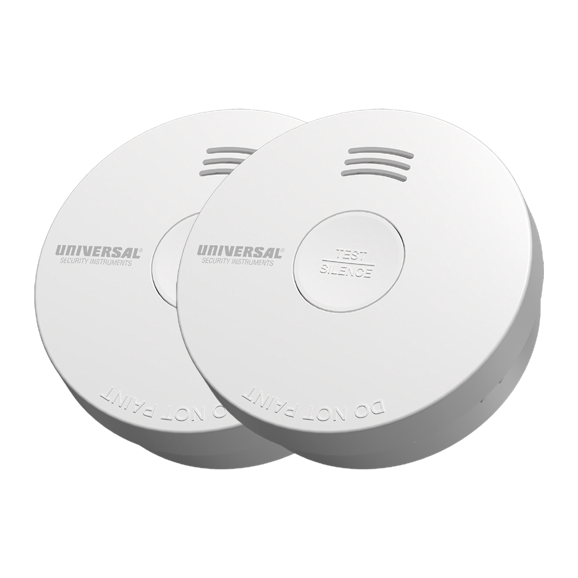Universal Security Instruments 2 IN 1 10-Year Battery Smoke & Fire Alarm, 2-Pack