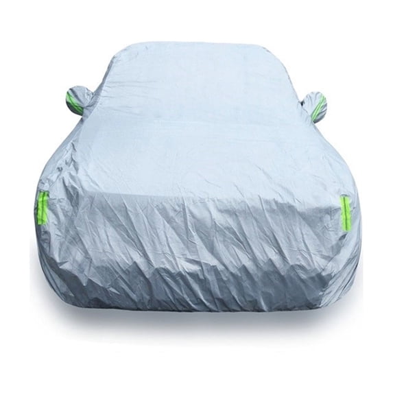 Universal Sedan SUV Car Covers 6 Layers All Weather Waterproof UV Protection Windproof Snow-Proof Dust-Proof Scratch Resistant
