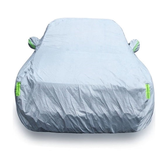 Universal Sedan SUV Car Covers 6 Layers All Weather Waterproof UV Protection Windproof Snow-Proof Dust-Proof Scratch Resistant
