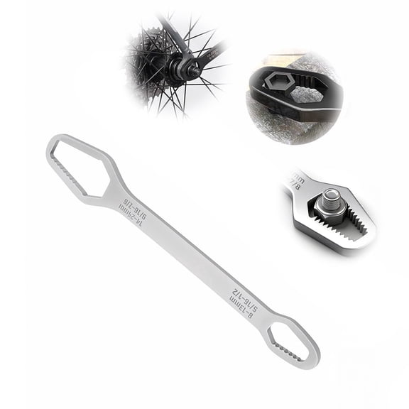 Universal Self Adjusting Wrench 8–22mm, Dual-Ended Self-Tightening Multifunctional Sink Tool – All-in-One for Tight Spaces, Anti-Slip