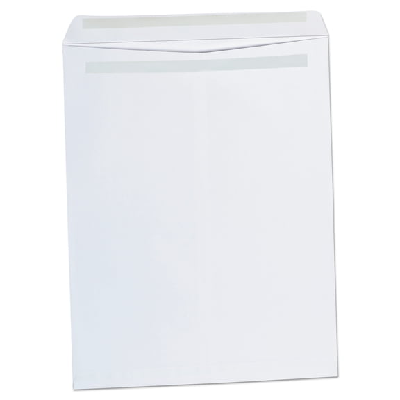 Universal Self-Stick Open-End Catalog Envelope, #15 1/2, Square Flap, Self-Adhesive Closure, 12 x 15.5, White, 100/Box (42103)