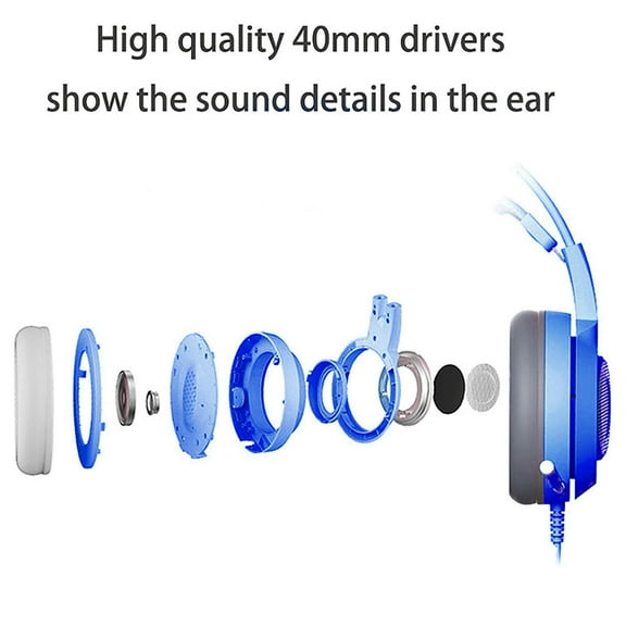 Universal Self-adjusting Accessories Gaming Headset PC With Mic Detachable Cat Ear Over-ear Gift Wired Stereo Phones Clear Cute