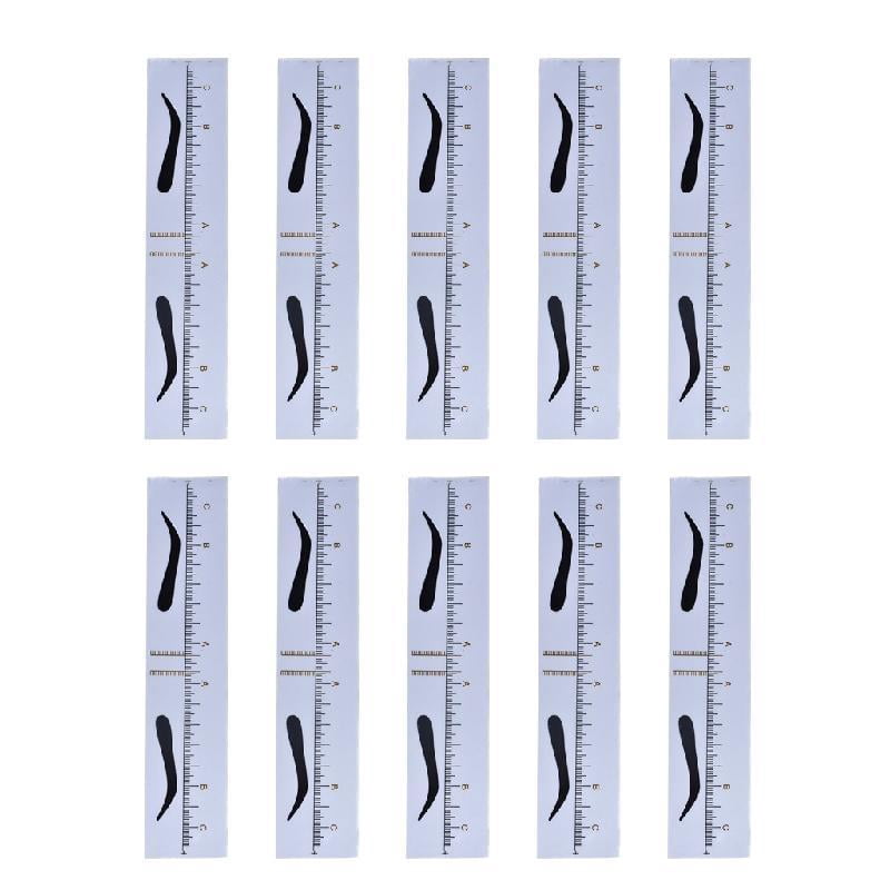 Universal Semi Permanent Makeup Guide Ruler Measure Tools Eyebrow ...
