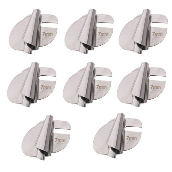 Universal Sewing Rolled Hemmer Foot Set | 8-Piece Stainless Steel Presser Feet | 3mm 4mm 5mm 6mm 7mm 8mm 9mm 10mm Wide Hemming Foot Attachments for Sewing Machines