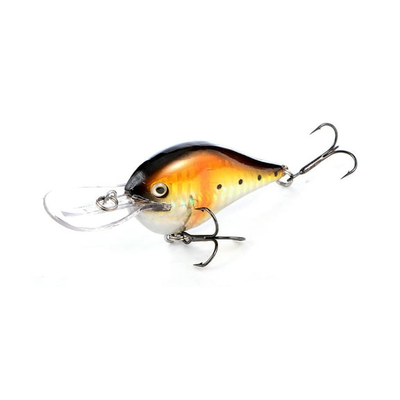 Universal Shad Fishing Lure Crankbait Swimbait Roundbend Treble Size 6 Hook (Color No.11_)