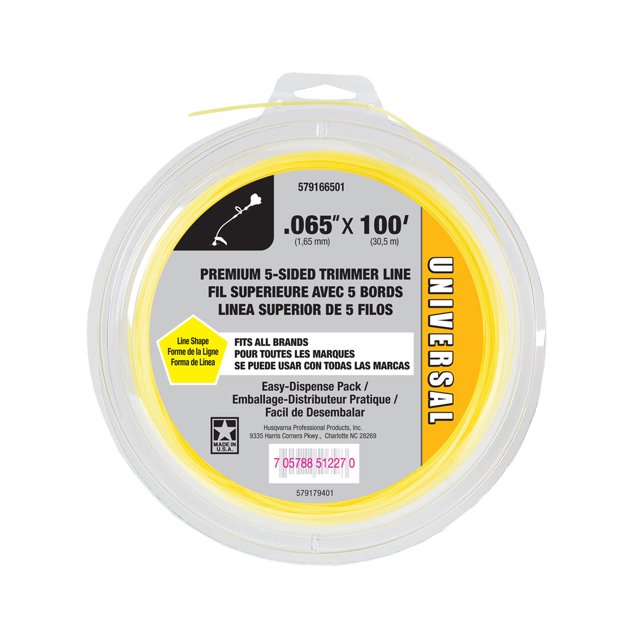 Universal Shaped Replacement Trimmer Line, .065" x 100'