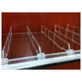 thumbnail image 1 of Universal Shelf & Adjustable Depth Divider Kit, [2] " L Adhesive Front s w/ [20] 1" H Divider, 1 of 3