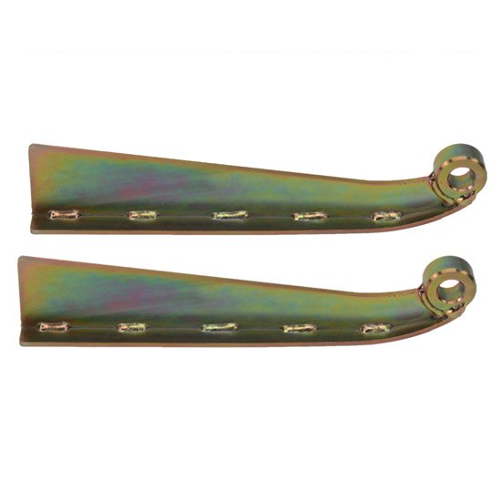 Speedway Motors Shock Tower Universal Steel Suspension Shock Tower Pair with Yellow Zinc Finish, 0.50 Shock Mount Hole, Ready for Welding and Fabrication