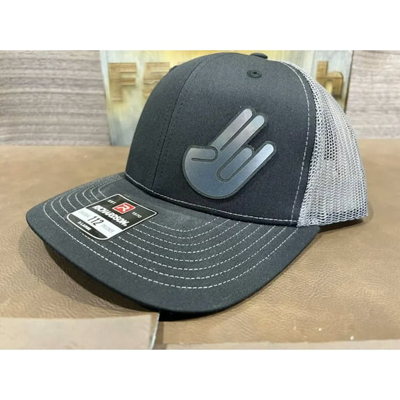 Universal Shocker Symbol on Chrome/Acrylic Patch on a Richardson 112 Trucker 2