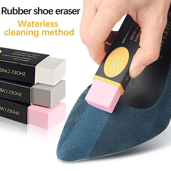 Universal Shoe Cleaning Eraser, Decontamination Rubber Wipe, Portable Shoe Care Tool for Sneakers, No Water Needed, Travel-Friendly, 7.4x2.45x1.45cm